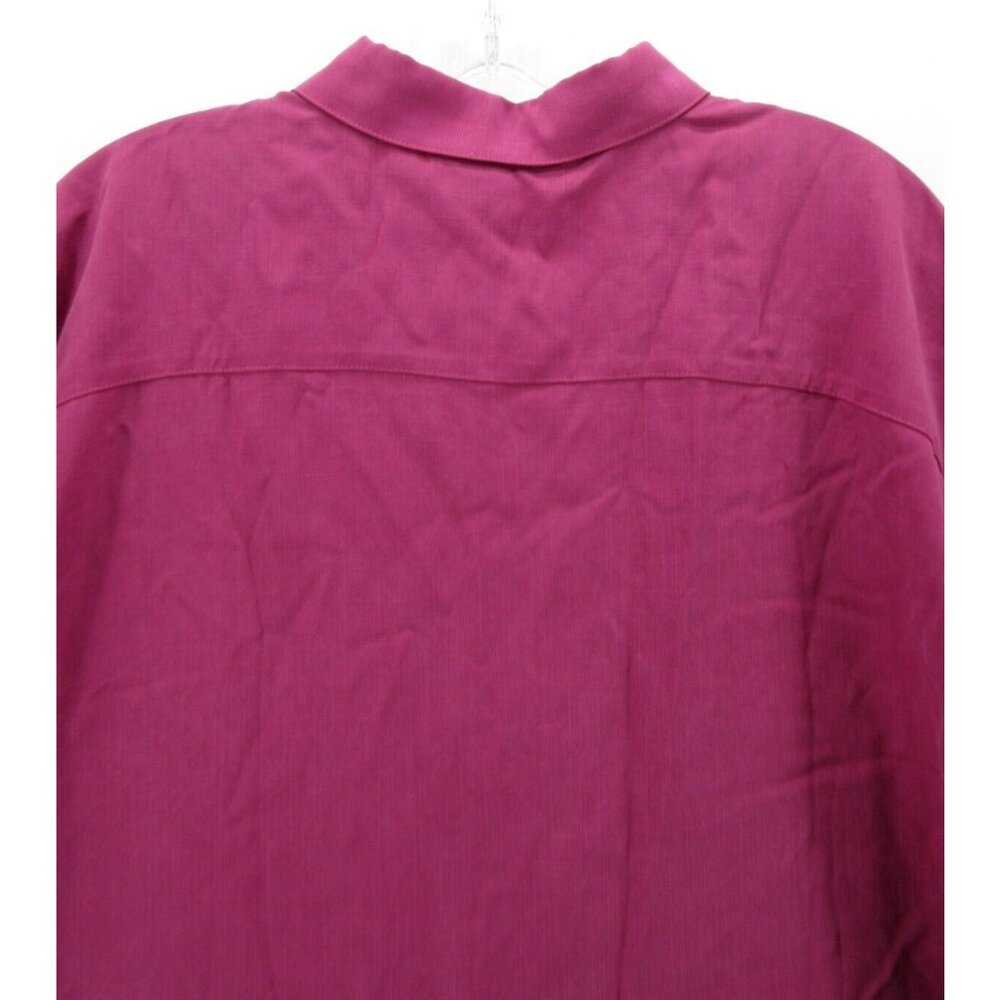 Soft Surroundings Magenta Button Down Shirt - Picture 7 of 11